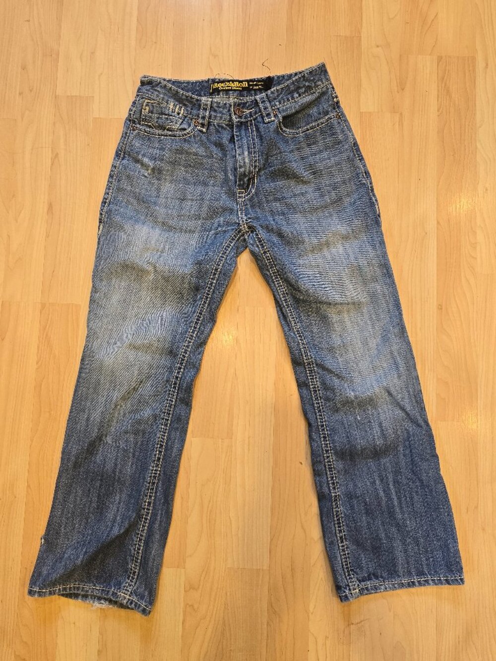 Men's Rock & Roll Denim Loose Fit Jeans 32x32 Western Cowboy Denim
